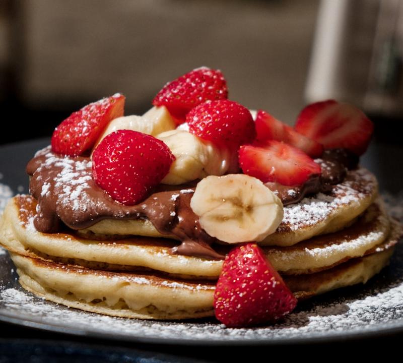 Chocolate Protein Pancakes
