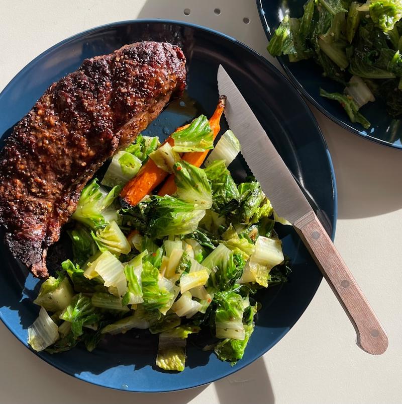 20-Min Honey Garlic Pork with Carrots & Bok Choy