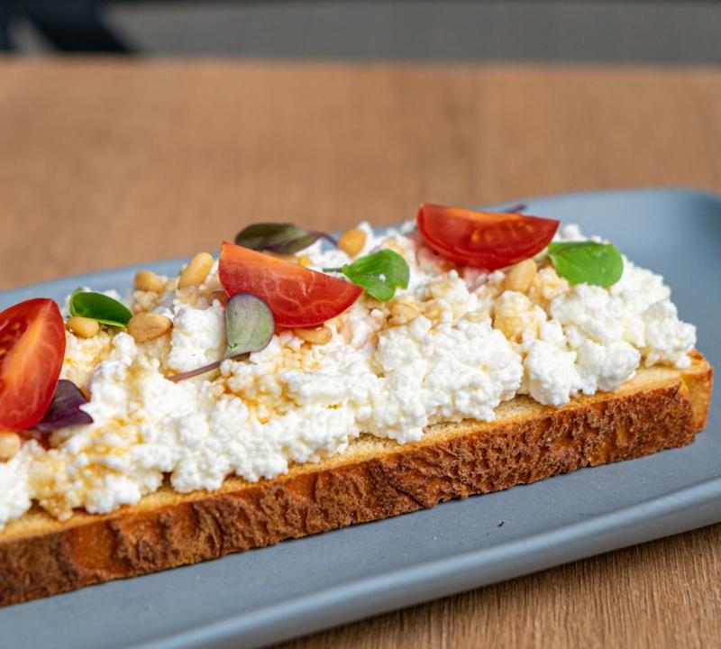 Whipped Cottage Cheese Toast