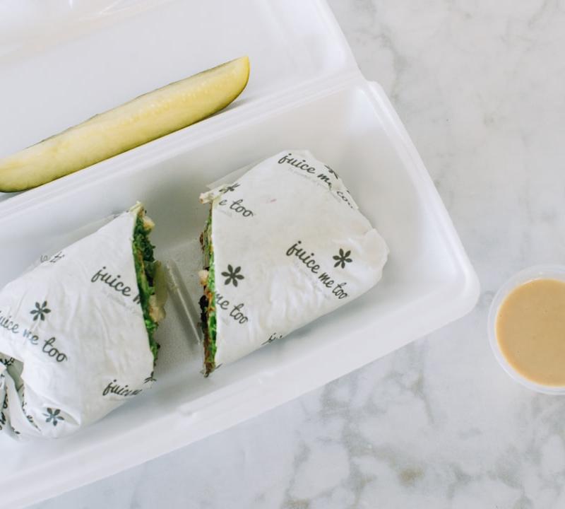 Quick Avocado Chicken Wrap