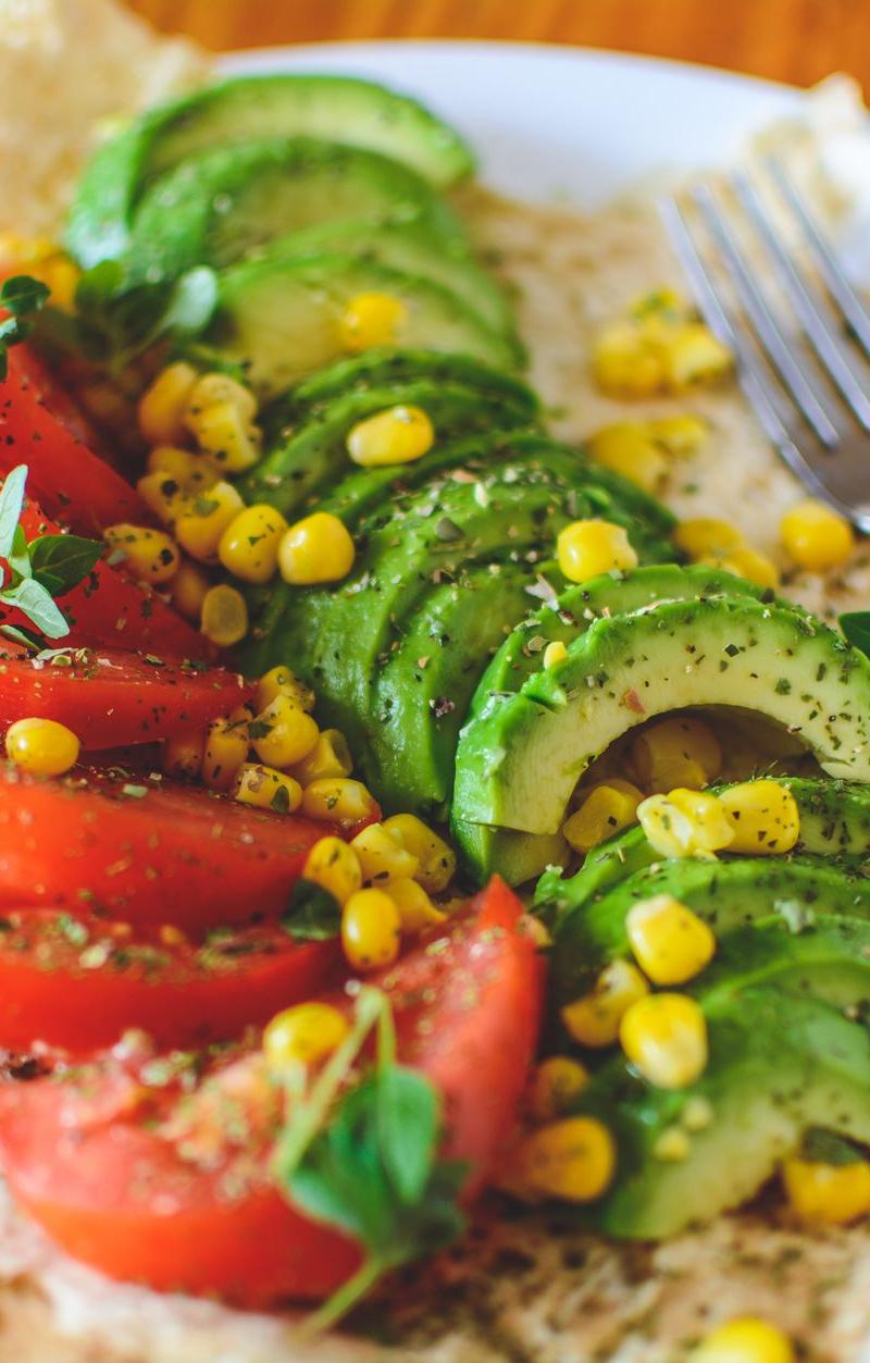 Lime Cilantro Avocado Corn Salad