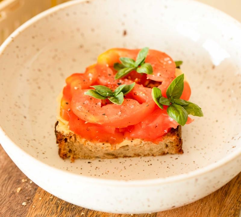 Crispy Tomato Toast