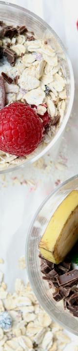 Overnight Oats with Fresh Raspberries