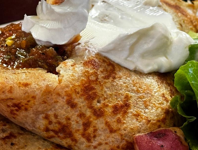 Cottage Cheese Chicken Enchiladas