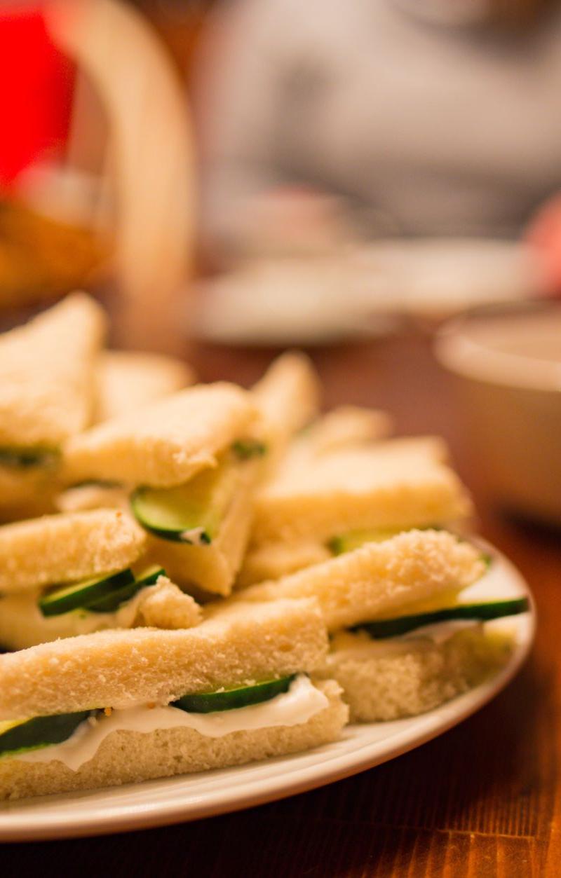 Cream Cheese Cucumber Tea Sandwiches