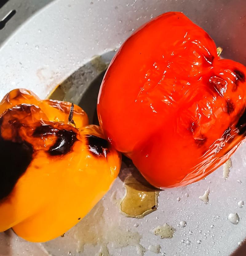Garlicky Skillet Bell Peppers