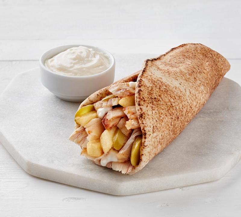 5-Min Greek Chicken Wrap