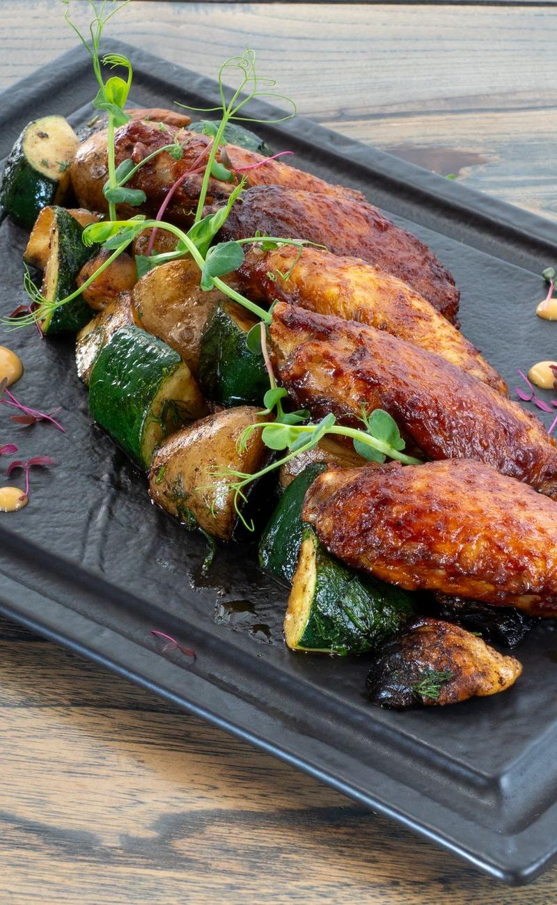 Honey Garlic Baked Chicken Wings