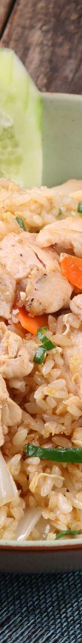 One-Pot Chicken & Rice with Cucumber