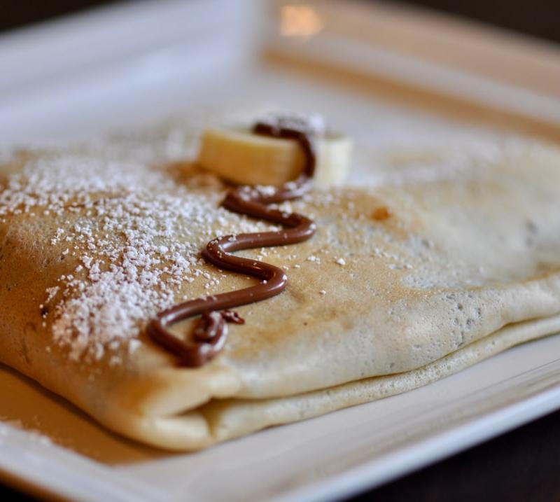 Nutella Banana Crepes
