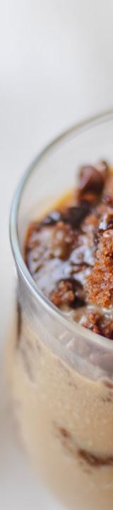 Mocha Yogurt Parfait with Granola & Honey