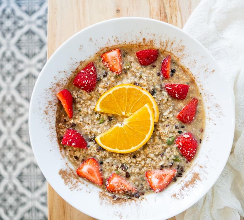 Chai Overnight Oats with Fruit