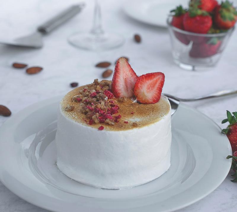 Strawberry Cheesecake Cottage Cheese Parfait