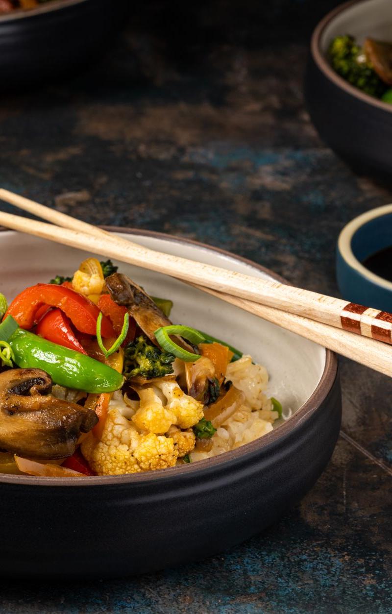 15-Min Sesame Veggie Rice Bowl