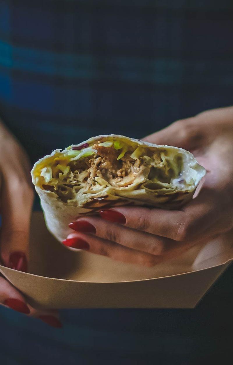 5-Min Southwest Chicken Wrap