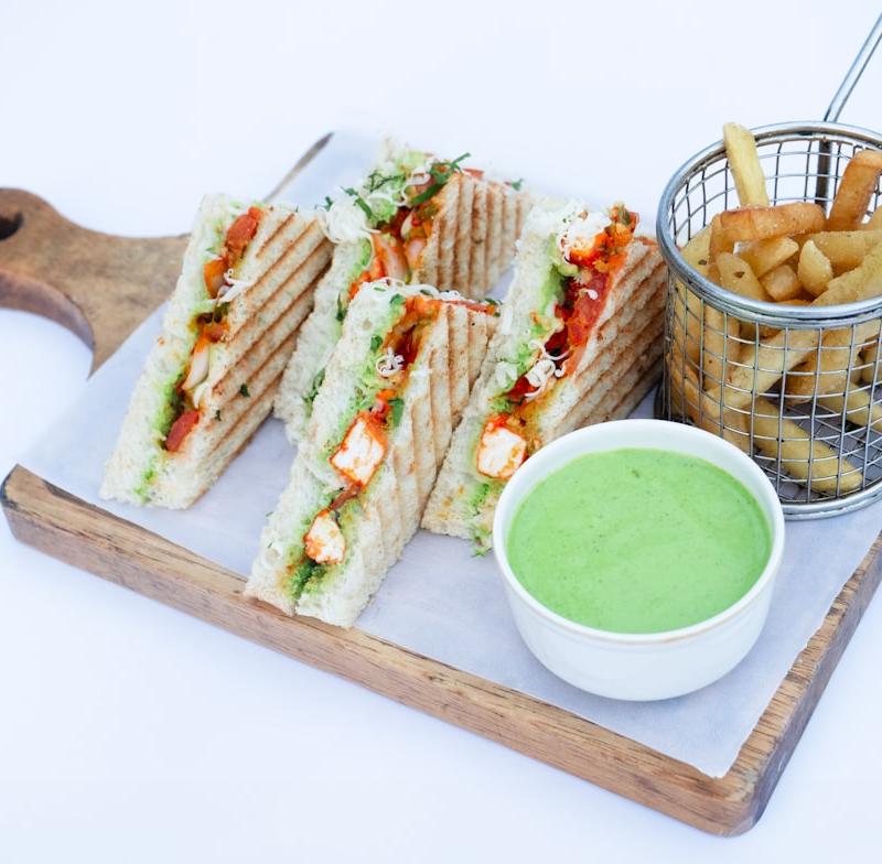 Crispy Zucchini & Mozzarella Sandwich