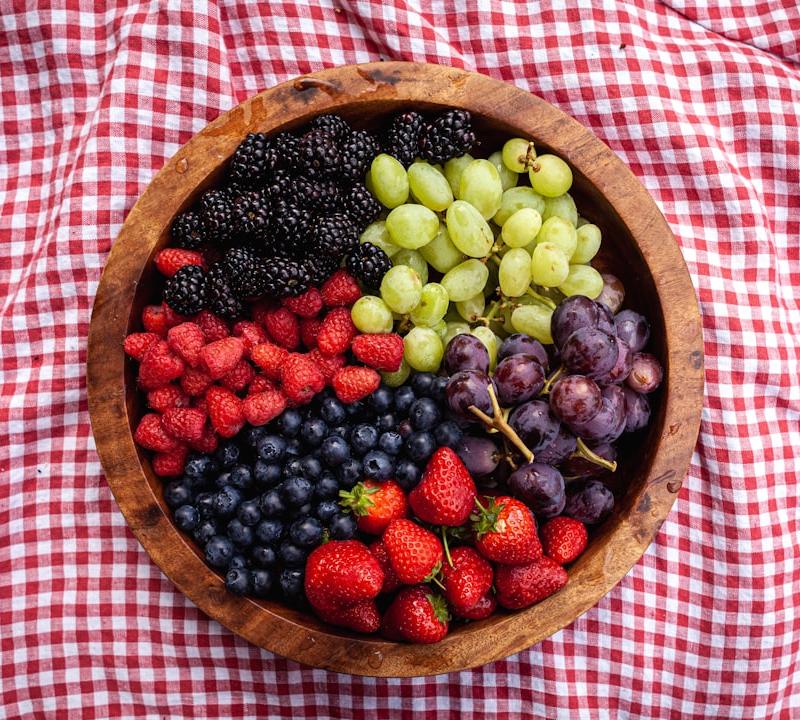 Fresh Berry Salad with Mint