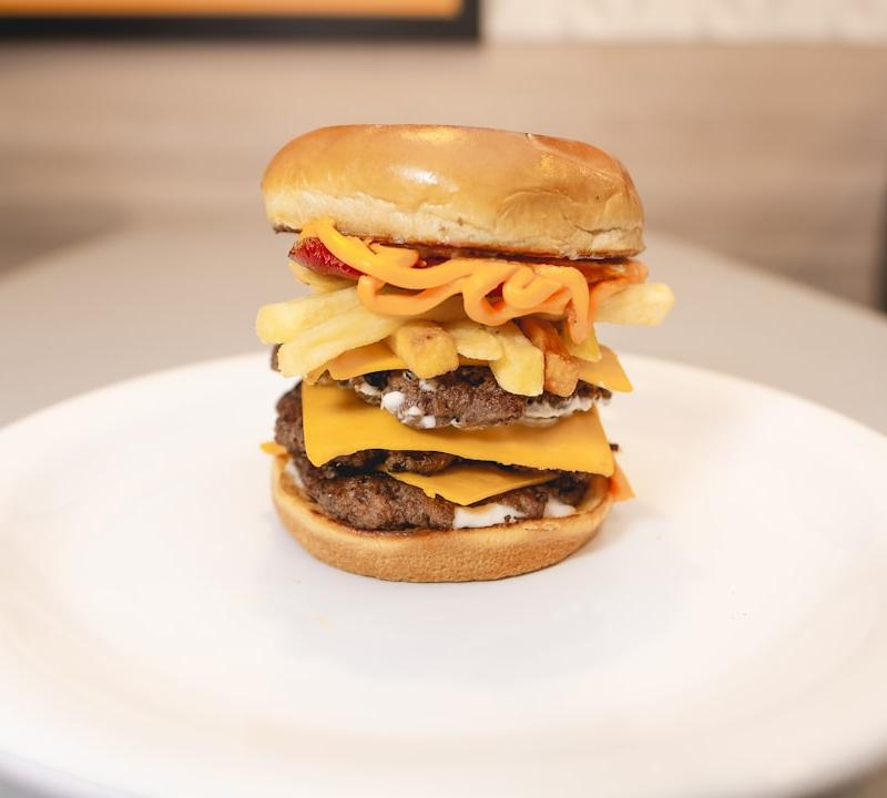 Crispy-Edge Smash Burgers with Fries