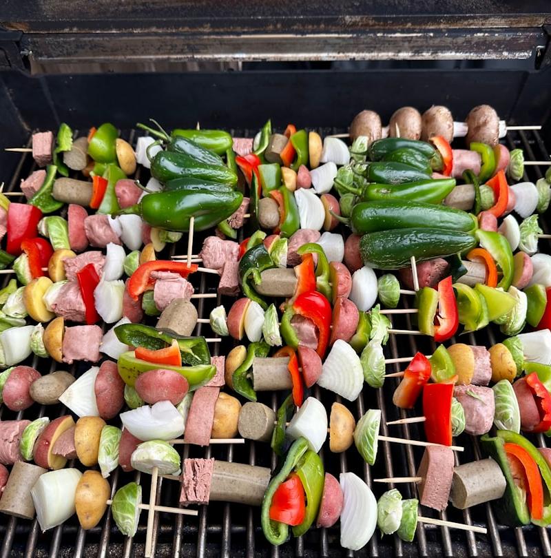 Skewered Steak & Peppers