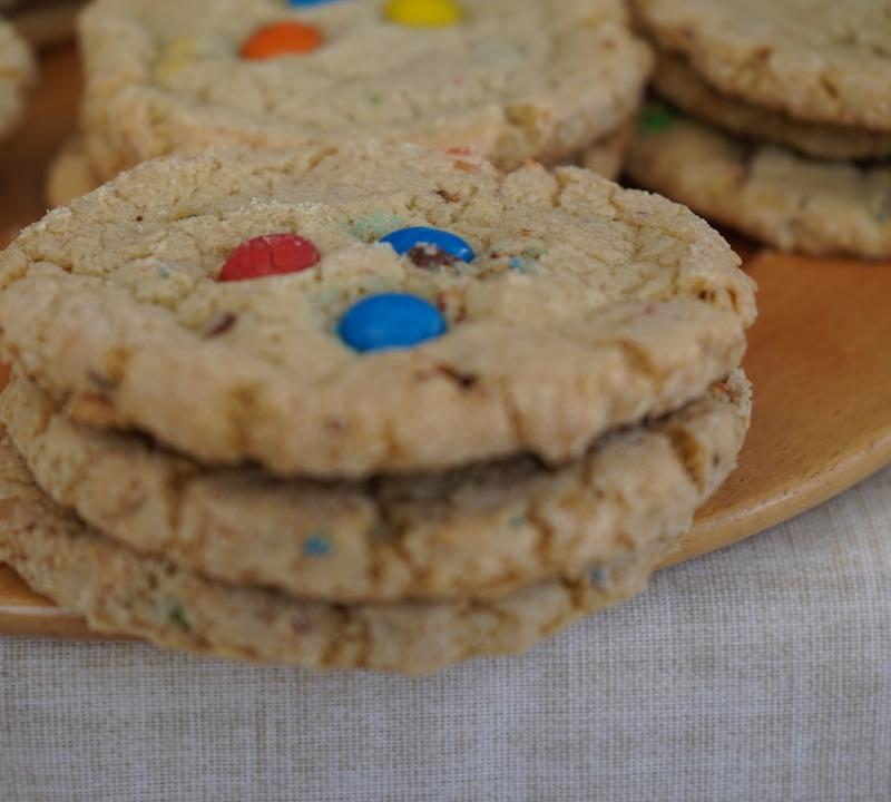 20-Min M&M Butter Cookies