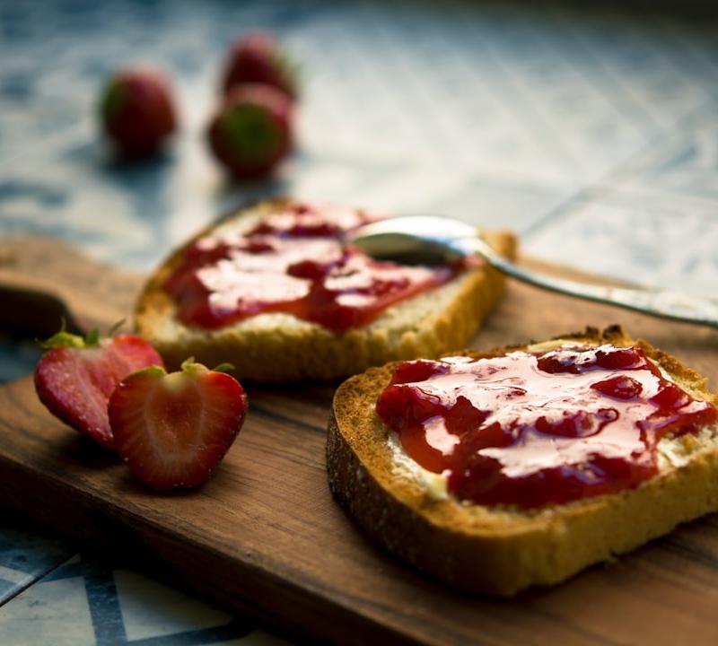 Strawberry Jam Toast