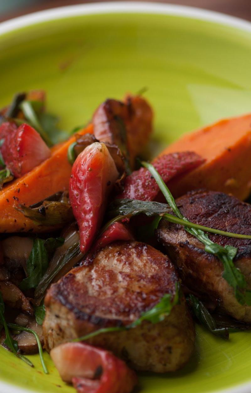 20-Min Brown Sugar Pork with Sweet Potato
