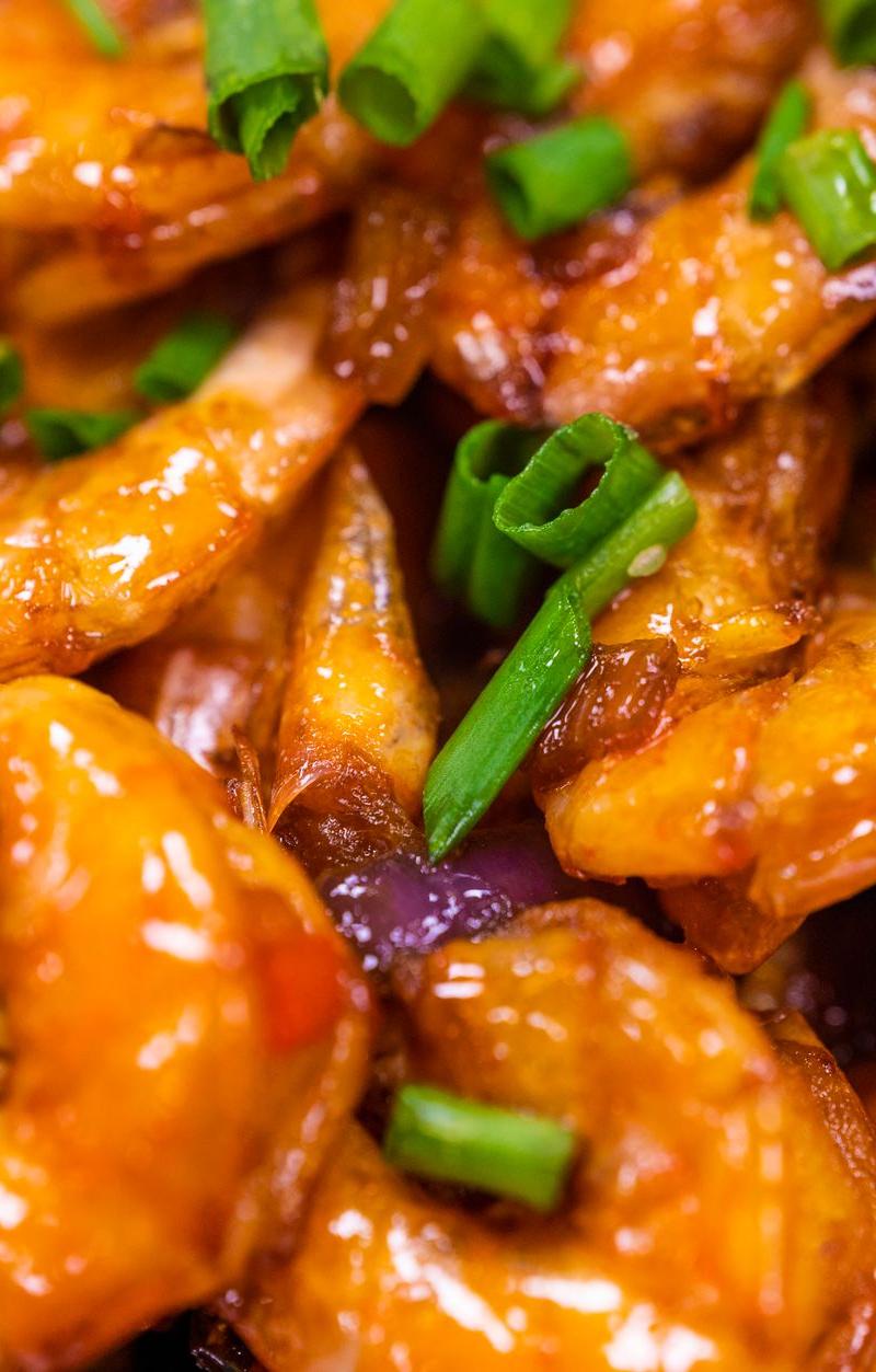 10-Min Air Fryer Teriyaki Shrimp
