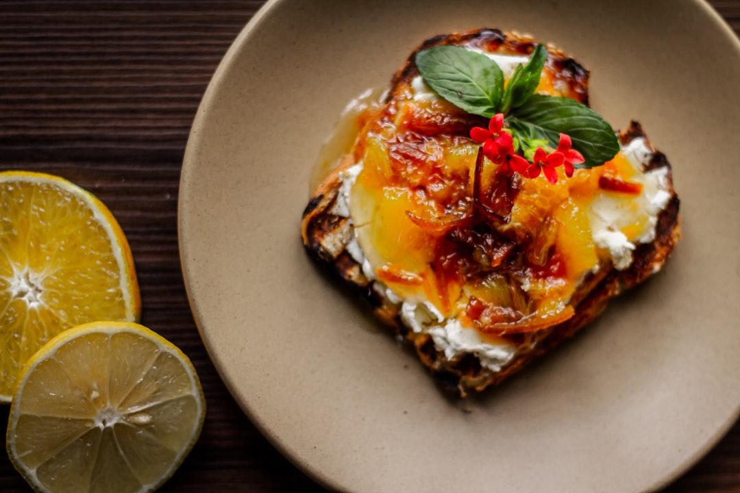 Cottage Cheese Mango Honey Toast