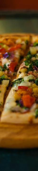 Crispy Hummus Veggie Flatbread