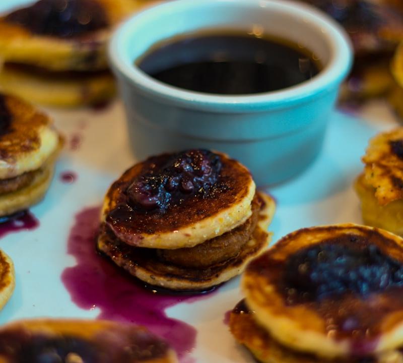 Maple Sausage Pancake Bites