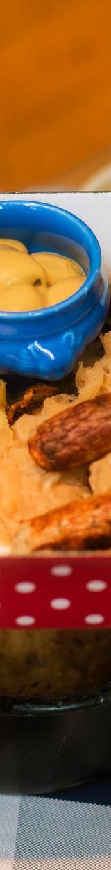 Sheet Pan Bratwurst with Sauerkraut & Fried Onions