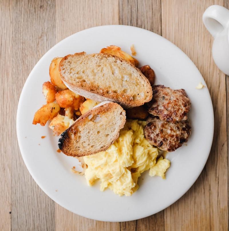 Classic Sausage, Eggs & Toast Breakfast