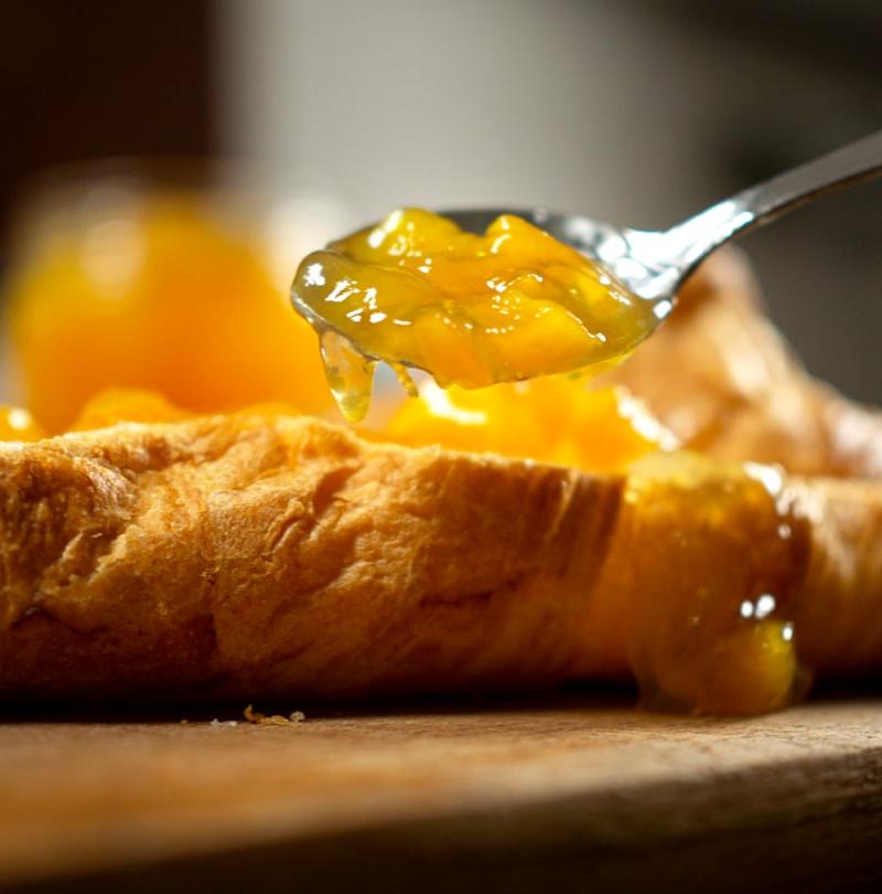 Warm Croissant with Butter & Jam