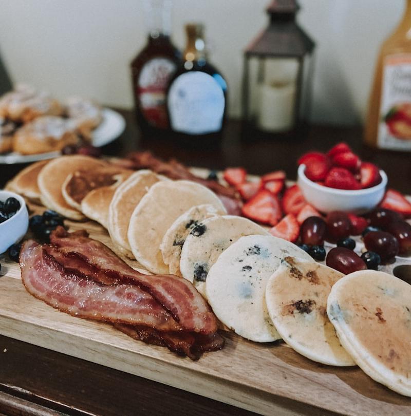 Pancake Board with All the Toppings