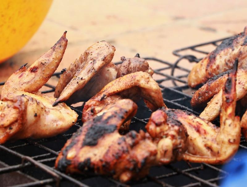 Grilled Honey Mustard Chicken Wings