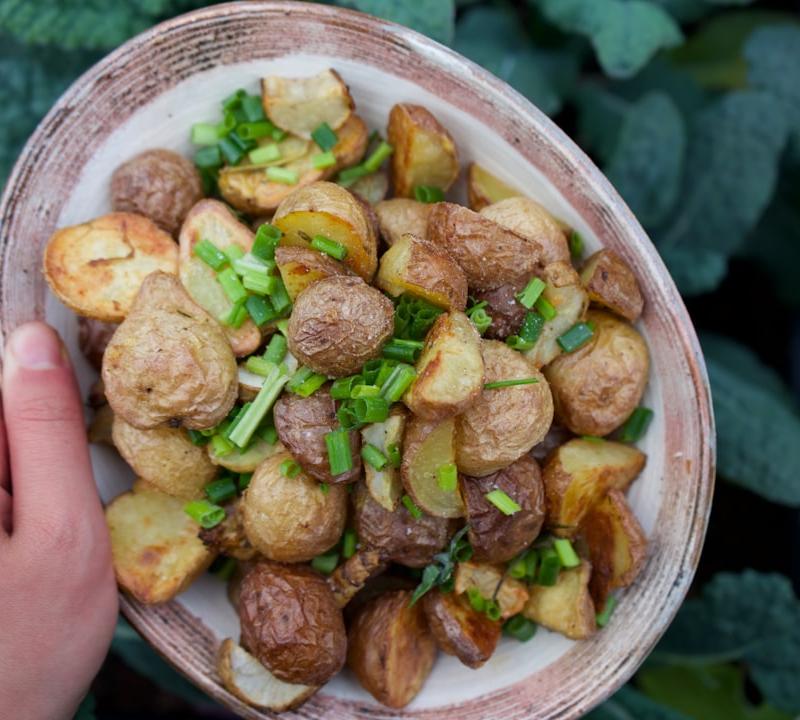 Crispy Roasted Baby Potatoes