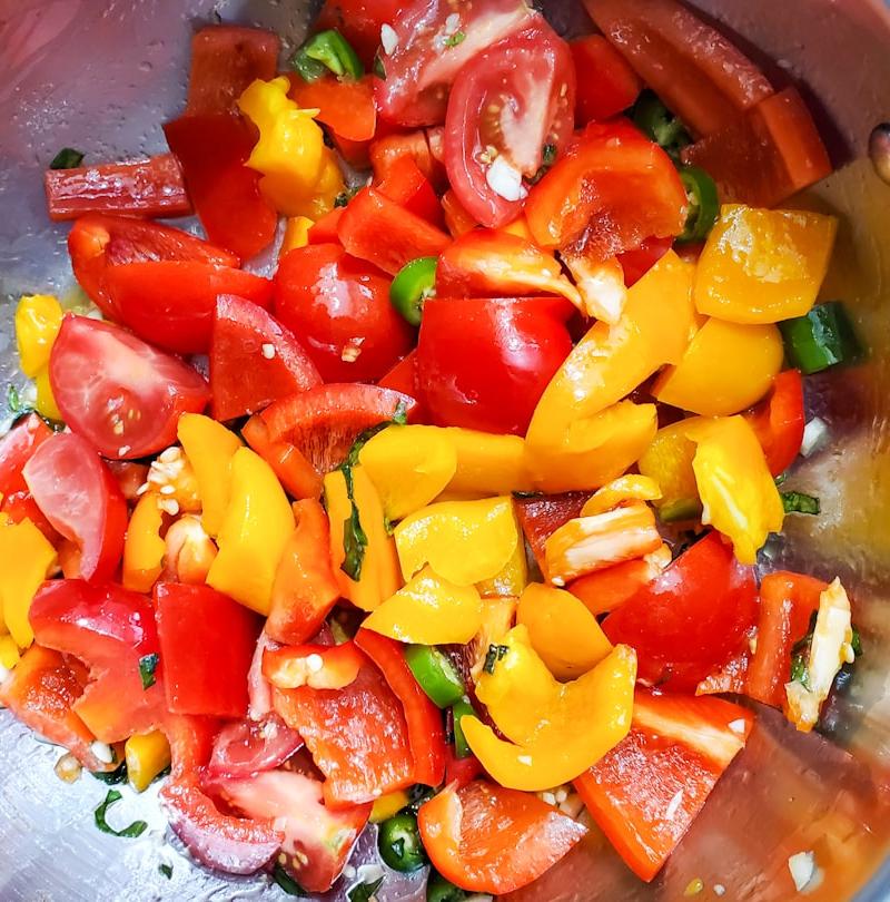 Garlic Sautéed Bell Peppers