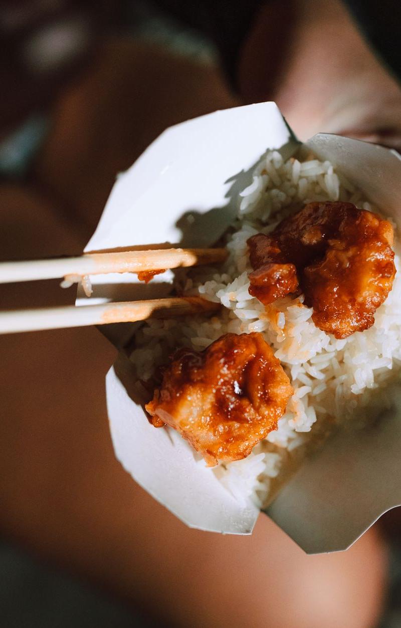 Honey Garlic Shrimp with Rice