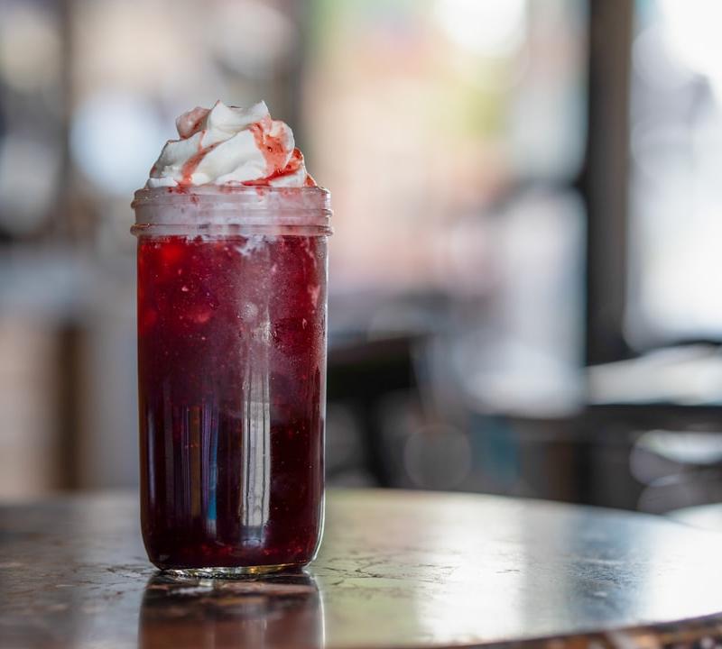 Raspberry Cream Italian Soda