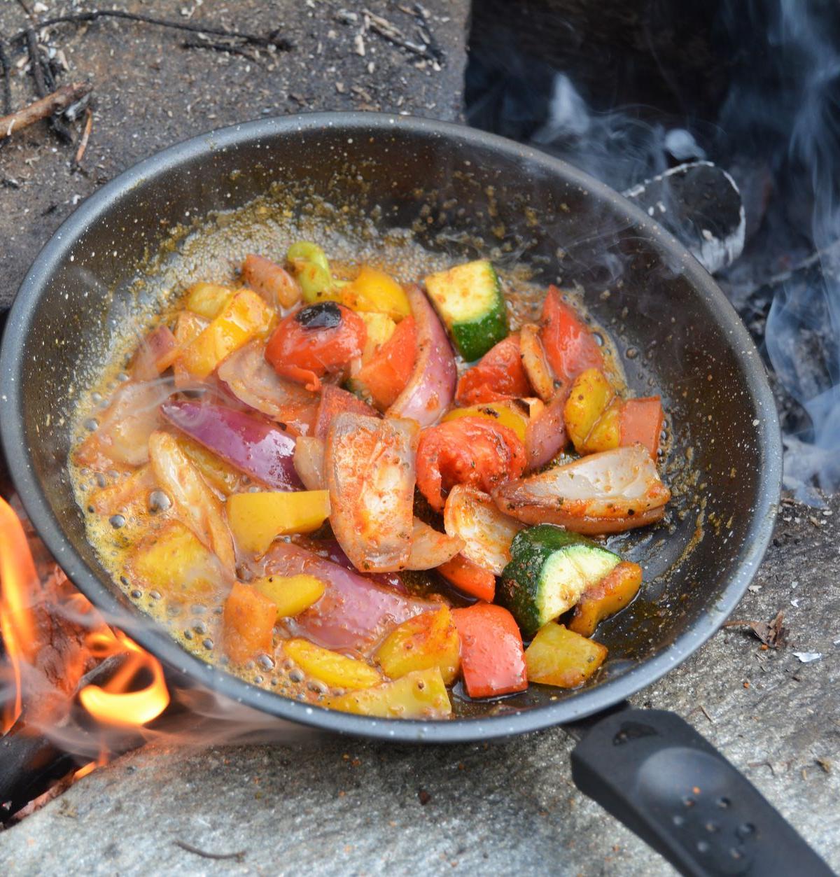 20-Min Kielbasa Veggie Skillet