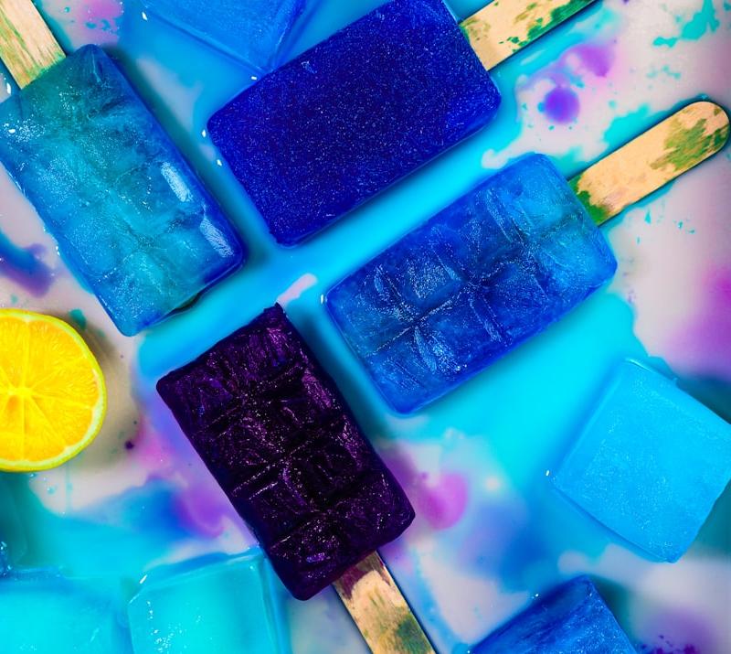 Homemade Grape Juice Popsicles