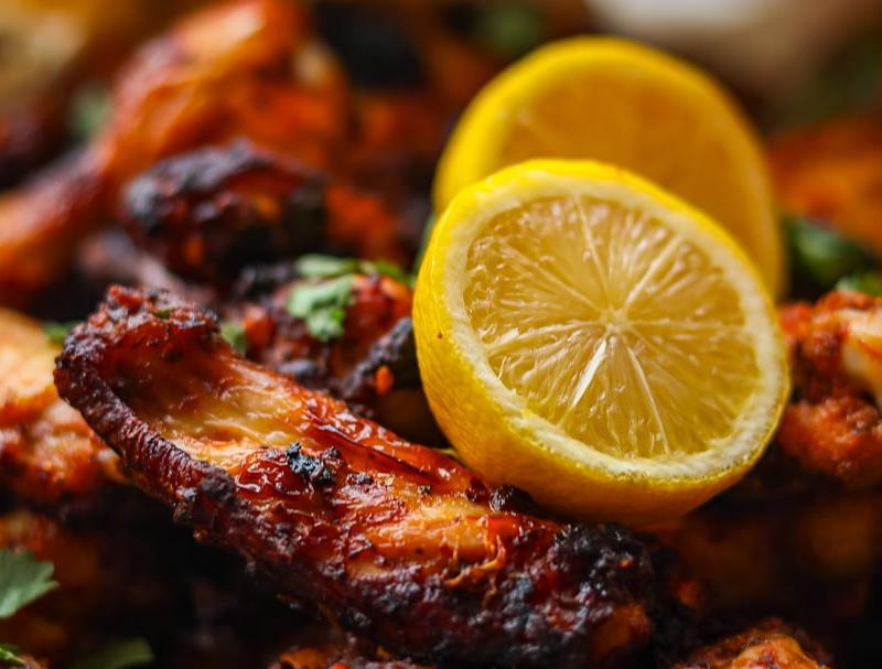 Grilled Lemon Pepper Chicken Wings