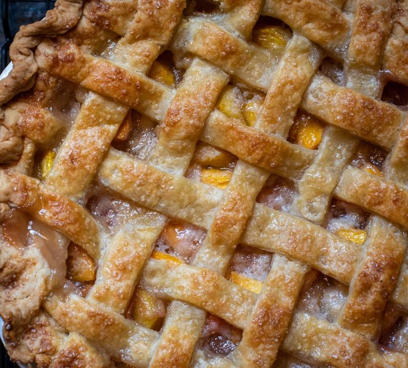 3-Ingredient Peach Pie