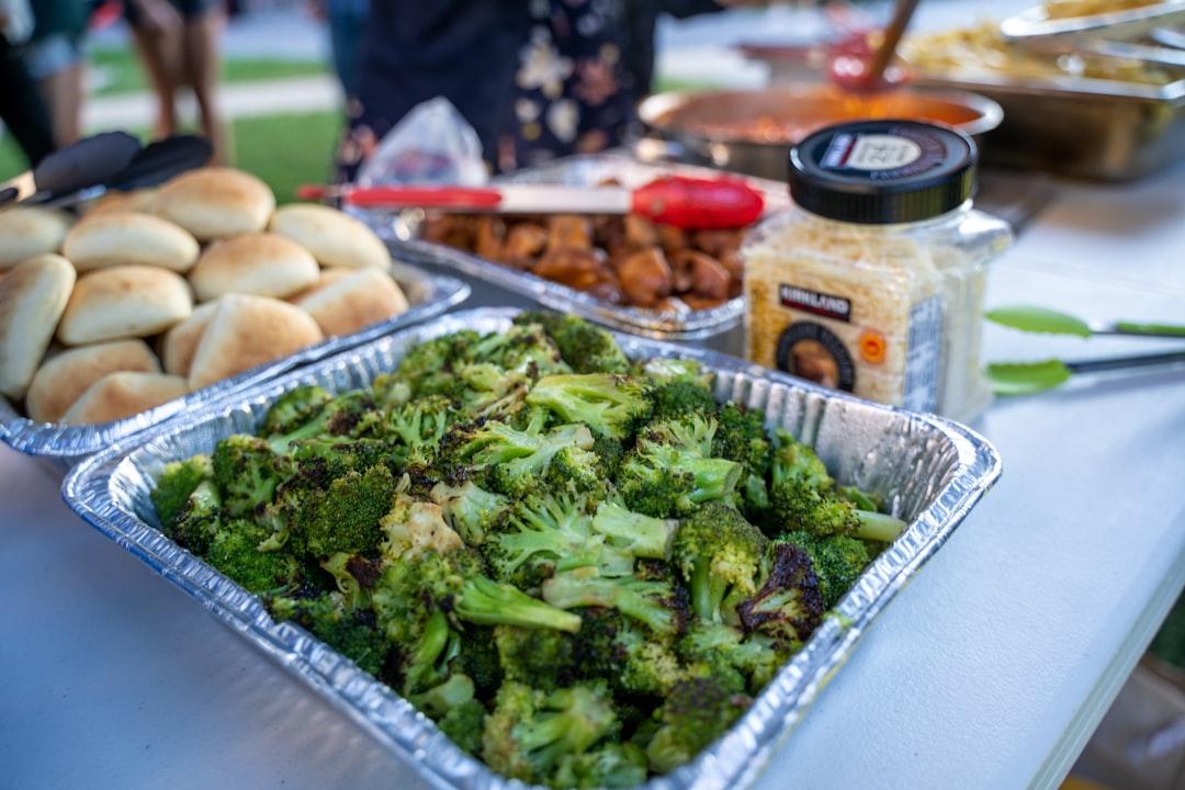 Charred Grilled Broccoli with Bread & Potatoes