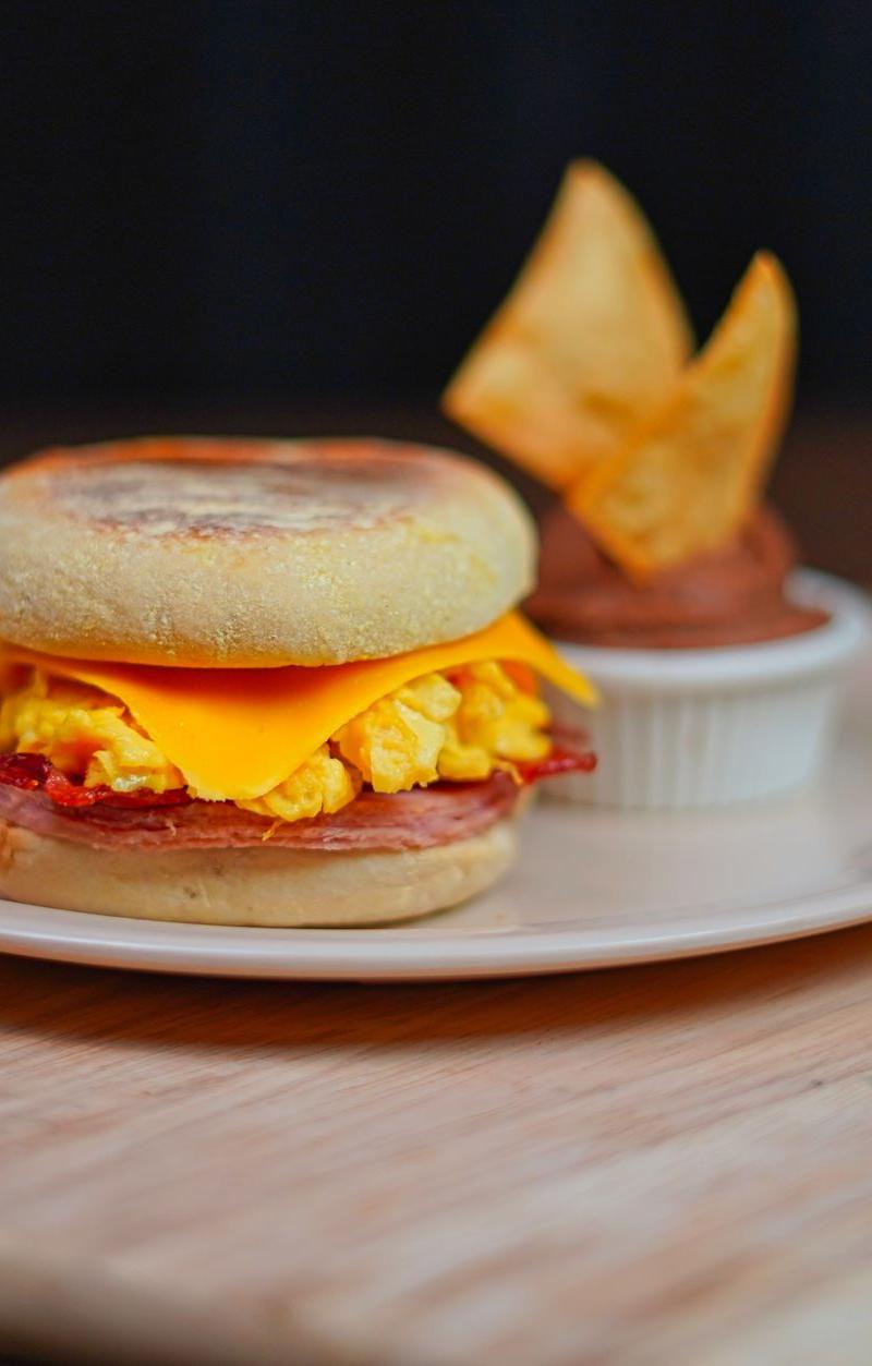 Crispy Ham, Egg & Cheese Bagel
