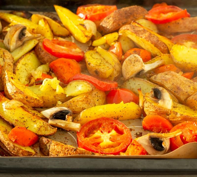 Sheet Pan Roasted Potatoes & Vegetables