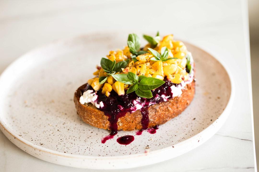Honey Blueberry Ricotta Toast