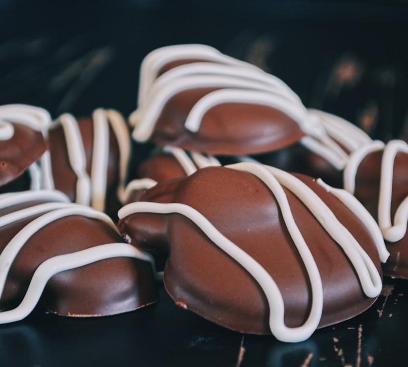 Chocolate Dipped Apricots with Pistachio Crunch