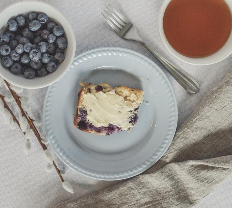 Blueberry Cottage Cheese Breakfast Bake