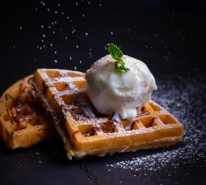 5-Min Waffle Ice Cream Sandwiches